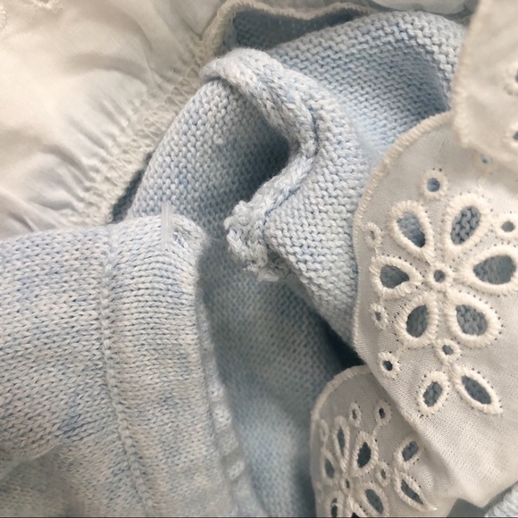 Janie and Jack Baby Girl Outfit blue 0-3m - Picture 6 of 8